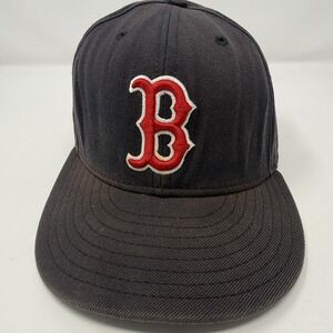 Vintage Boston Red Sox Hat Cap Fitted Mens 7 1/2 Blue MLB Baseball New Era